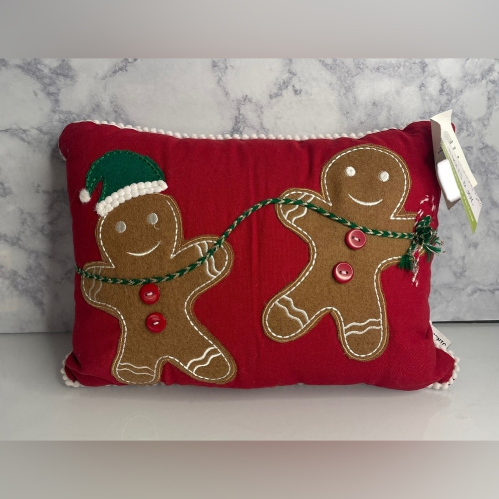 Jingles & Joy Gingerbread Pillow